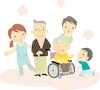 施設で再会する家族